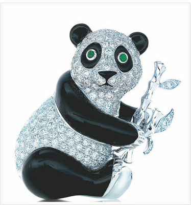 Tiffany & Co. 熊貓胸針
