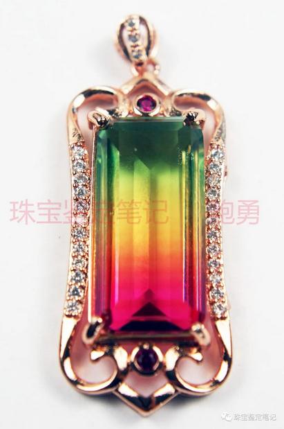 一則拼合玻璃仿西瓜碧璽的檢測案例