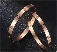 玫瑰金手鐲款式_流行新款玫瑰金手鐲圖片有哪些