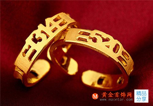 黃金戒指款式 2017男女時尚黃金戒指款式推薦_婚