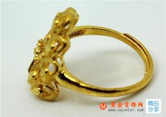 黃金戒指款式 2017男女時尚黃金戒指款式推薦_婚