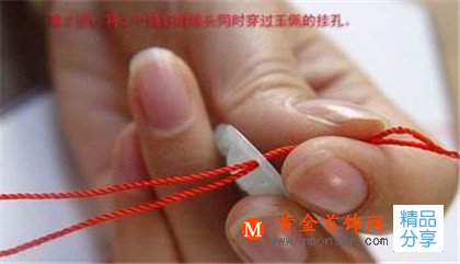 翡翠吊墜打結方法圖解 翡翠吊墜怎么打結