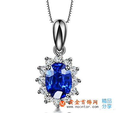 藍寶石鉆石吊墜價格