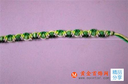 小珠子手鏈的編法大全  小珠子手鏈的編法教程圖解