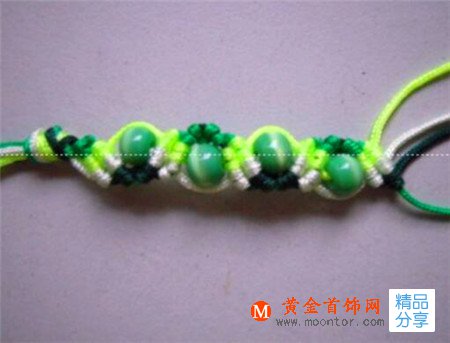 小珠子手鏈的編法大全  小珠子手鏈的編法教程圖解