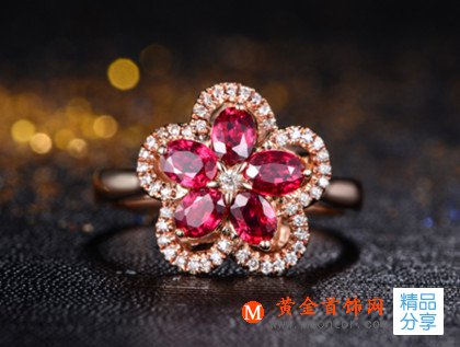 天然紅寶石女戒 紅寶石的鑒別