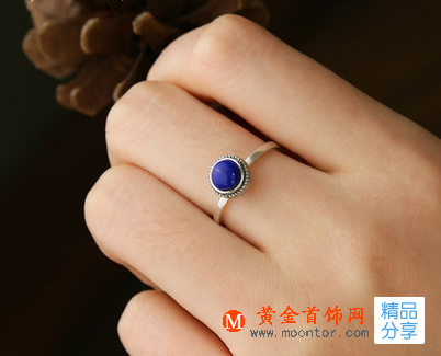 黃18k金青金石女戒指小知識