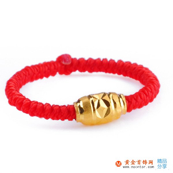 黃金轉運珠戒指價格