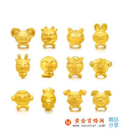 黃金12生肖吊墜多少錢  黃金12生肖吊墜圖片大全