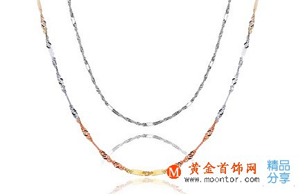 au750彩金項鏈圖片 au750彩金項鏈圖片及價格