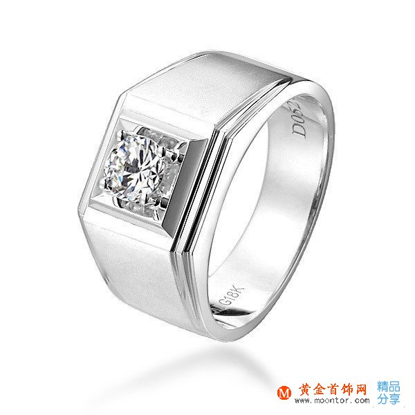 男款白金鉆戒款式欣賞_男款白金鉆戒款式