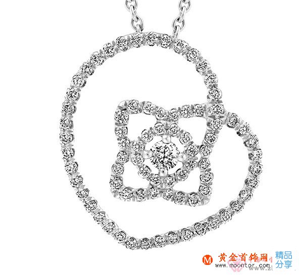 
	18K白金項鏈吊墜圖（圖）
