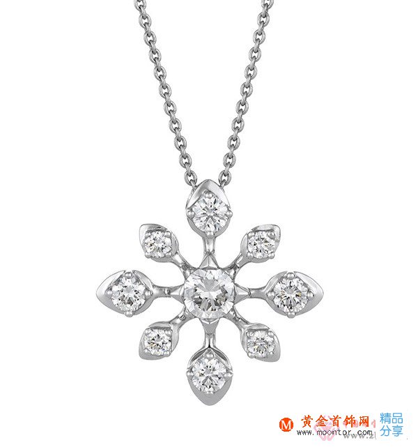 
	18K白金項鏈吊墜圖（圖）
