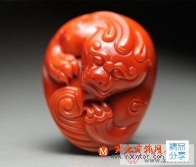 
	吉祥的南紅龍鳳
