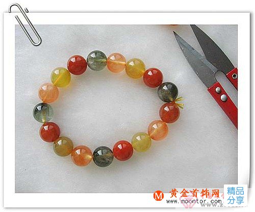 
	水晶手鏈的編織方法
