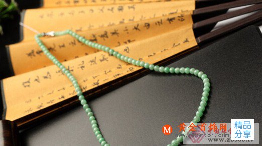 
	天然緬甸翡翠A貨糯冰種滿綠玉珠項鏈
