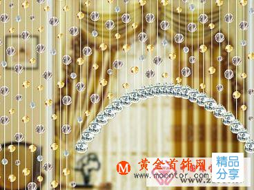 
	水晶珠簾能起到很好的風水作用
