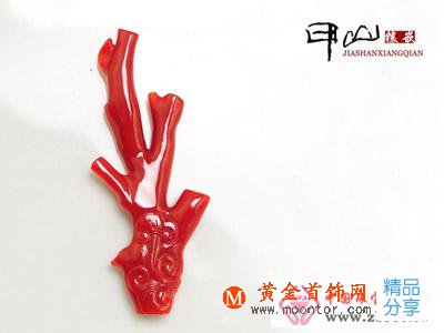 珊瑚為珠寶制作原料的:梧桐棲鳳