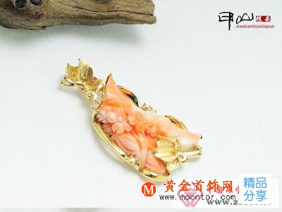 
	珊瑚為原料制作出不美麗的珠寶

