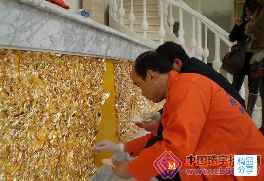 
	現代金箔工藝流程
