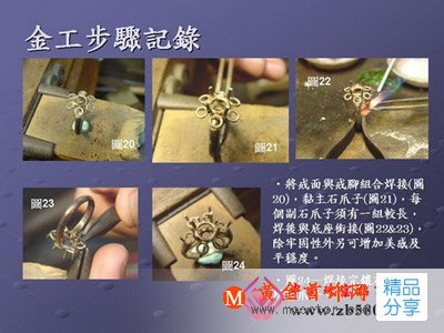 
	制作鉆石戒指的全部過程「詳圖」
