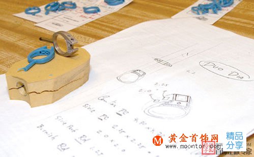 
	鉆戒從設計到成品的整個過程「圖」

