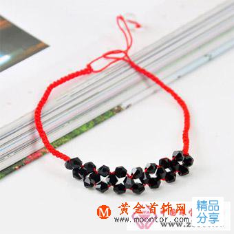 紅繩手鏈編法圖解