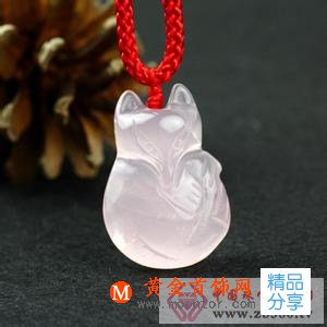 
	粉水晶狐貍吊墜介紹
