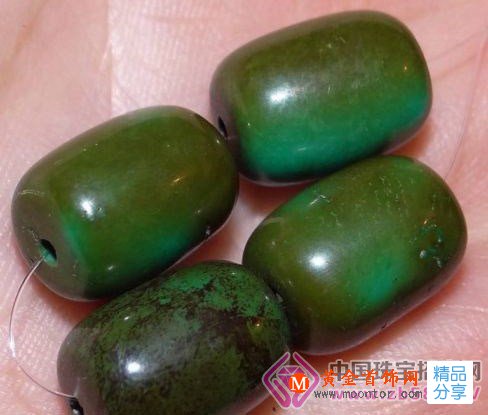 
	老綠松石鑒別方法
