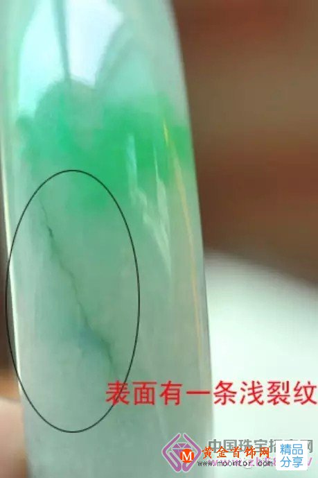
	翡翠的石紋,裂紋,石花的區別
