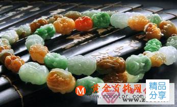 
	多色翡翠的鑒賞要點
