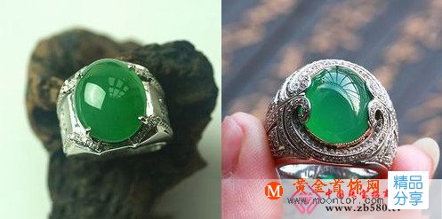 
	色調是翡翠綠色的一種傾向
