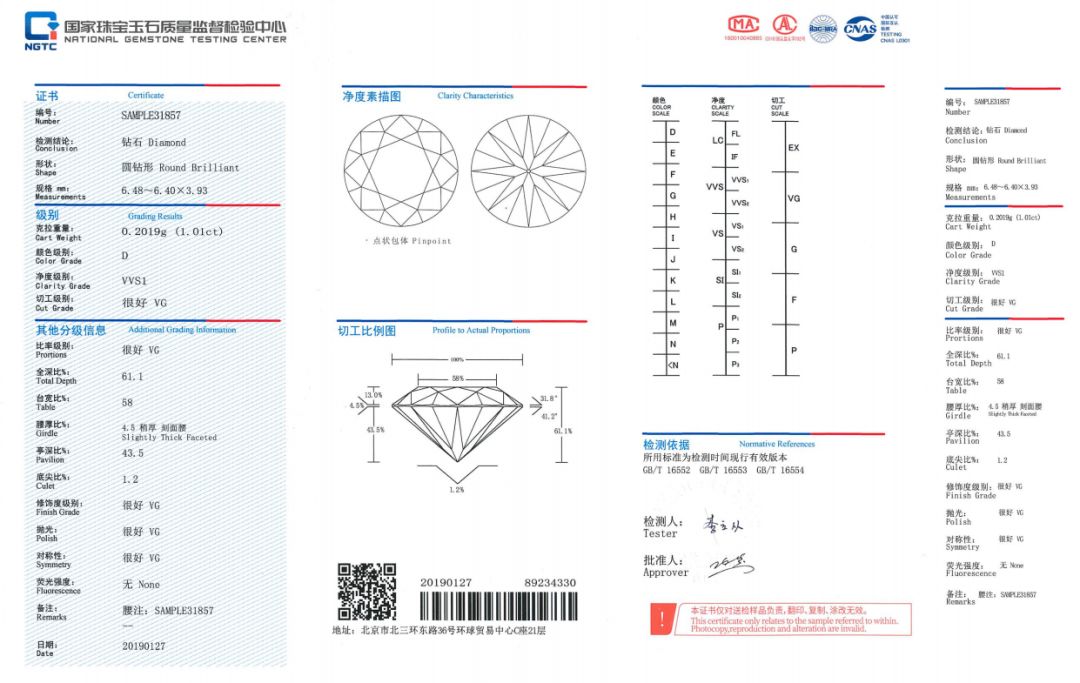 鉆石證書-NGTC證書全新改版,最新版的你見過嗎？