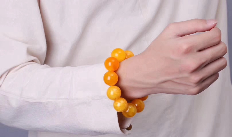 雞油黃蜜蠟圓珠克價