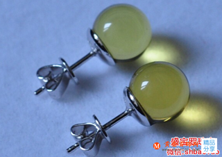 多米尼加藍珀耳釘價格
