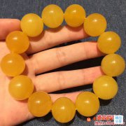 雞油黃蜜蠟手串