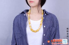 女款蜜蠟項鏈圖片