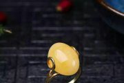 蜜蠟鑲嵌紫金戒指價格