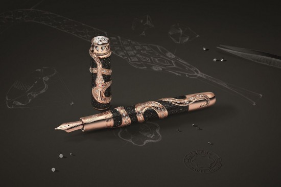 靈蛇纏身 萬寶龍打造The Ultimate Serpent終極限量版書寫工具-珠寶首飾展示圖【行業經典】