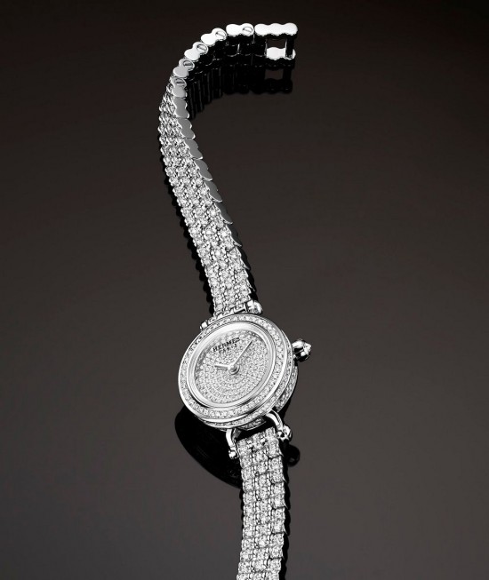 高貴優雅 愛馬仕(Hermès)Faubourg Joaillerie鉆石腕表-珠寶首飾展示圖【行業經典】