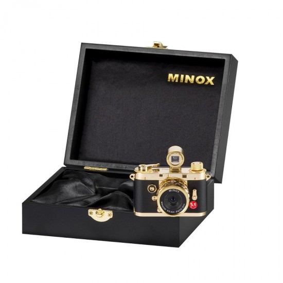 MINOX全新迷你古典相機組DCC 5.1 24K Gold Edition-珠寶首飾展示圖【行業經典】