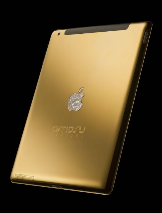 金光燦燦 24K黃金版iPad2-珠寶首飾展示圖【行業經典】