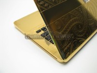 Computer Choppers：24K純金MacBook Pro-珠寶首飾展示圖【行業經典】