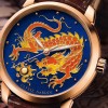 雅典表全新推出“Classico填彩琺瑯金龍腕表”-珠寶首飾展示圖【行業經典】