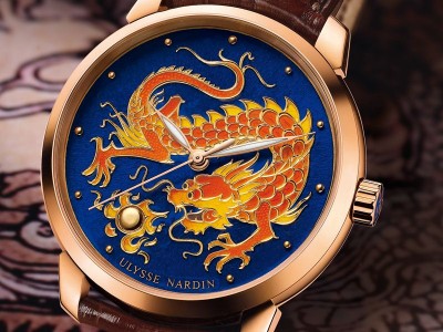 雅典表全新推出“Classico填彩琺瑯金龍腕表”-珠寶首飾展示圖【行業經典】