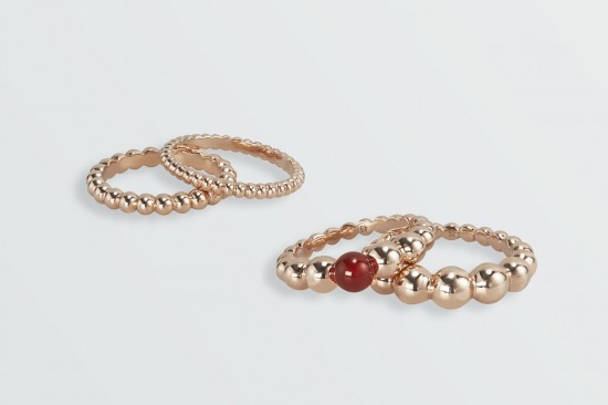 梵克雅寶(Van Cleef &#038; Arpels)全新Perlée Couleurs戒指-珠寶首飾展示【