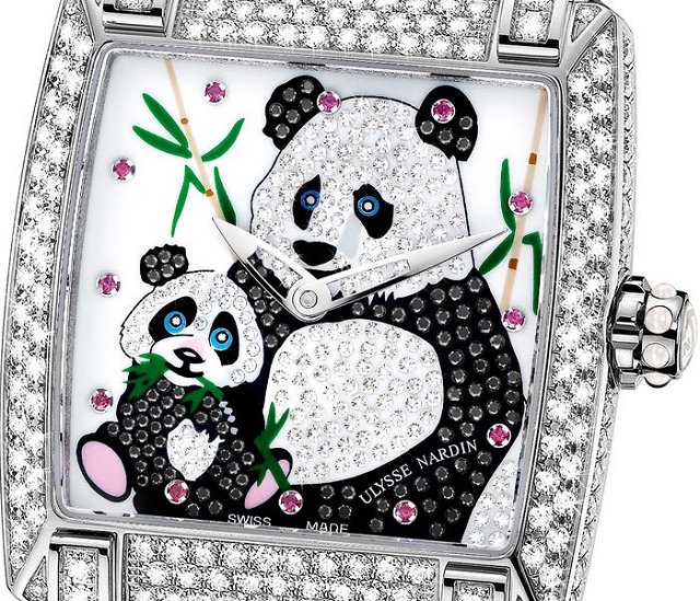 雅典表：綺想熊貓Caprice Panda限量女士腕表-珠寶首飾展示圖【行業經典】