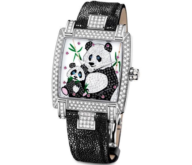 雅典表：綺想熊貓Caprice Panda限量女士腕表-珠寶首飾展示圖【行業經典】