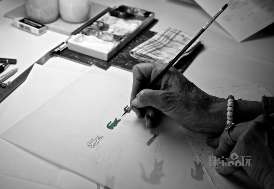 Boucheron為LACOSTE 80周年特別定制鱷魚胸針-珠寶首飾展示【行業精選】