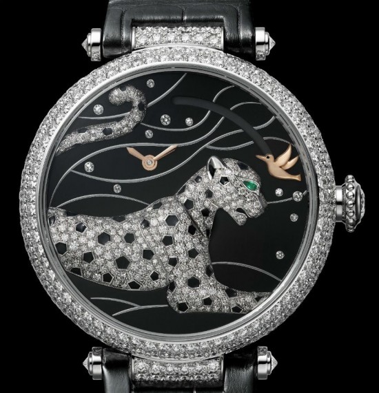 卡地亞2016新作：Panthères et Colibri(獵豹與蜂鳥)腕表-珠寶首飾展示圖【行業經典】